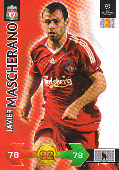 Javier Mascherano Liverpool 2009/10 Panini Super Strikes CL #199